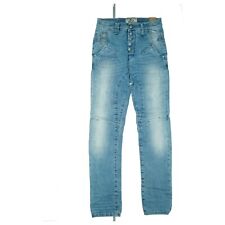 Gang Salvo Jeans Trousers Stretch Used Look Super Boyfriend W29 L32 Light Blue
