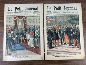 2x LE PETIT JOURNAL 1904 Sidi Mohammed Bey de Tunis à Paris TUNISIE - Picture 1 of 5