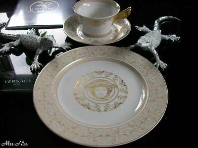 Rosenthal Versace Medusa Gala Set Teller + Tasse 25 Jahre Versace **NEU & OVP** - Bild 1 von 4