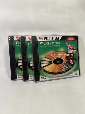 Fuji Film PhotoDisc CD-R 700MB New Sealed Blank Recordable Discs X3 - Image 1 of 2