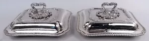 Paul Storr Serving Dishes Antique Georgian Regency English Sterling Silver 1815 - Picture 1 of 12