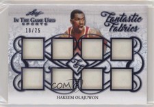 2019 Leaf ITG Used Sports Fantastic Fabrics 8 /25 Hakeem Olajuwon #08 HOF