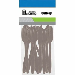 Olicamp Messer-Gabel-Teelöffel-Suppenlöffel BPA-freies Utensil ultraleichtes Besteck 16er Pack - Bild 1 von 5