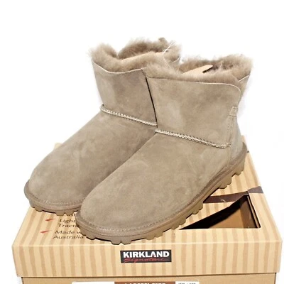 KIRKLAND Mujer Invierno Botines Multi Tallas Zapatos Verde Oliva Piel de Oveja NUEVO Foto 1 de 4