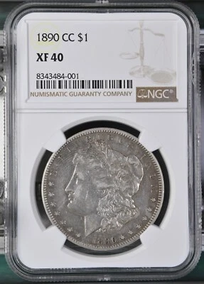 1890-CC Morgan Dollar NGC Certified XF40 - Image 1 of 2