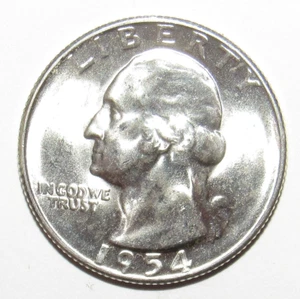 1954 S Washington Viertel Auswahl Stempelglanz (O57) - Bild 1 von 2