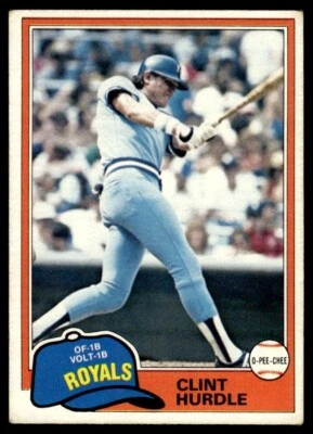 1981 O-Pee-Chee Clint Hurdle Kansas City Royals #98 - Image 1 of 2