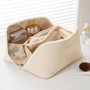 Luxury Makeup Organizer Bag for Travel - Cosmetic Storage Pouch Case - Imagen 1 de 10