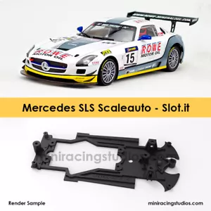 Chasis MERCEDES AMG GT SCALEAUTO impreso en 3D para soporte Slot.it - Imagen 1 de 3