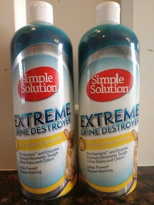 2 (dos) botellas de 32 oz cada una destructores de orina extremos de solución simple, precio por 2  Foto 1 de 4