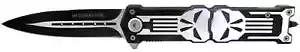 punisher tactical spring assisted open pocketknife w/Glass Breaker NIB - Picture 1 of 3