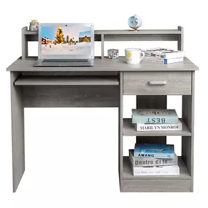 Computer Desk with Drawers Student Writing Table Desks for Home Office PC Desk - Picture 1 of 8