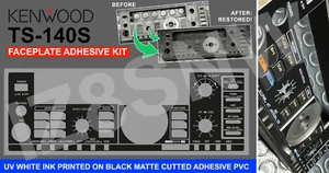 Faceplate Adhesive Kenwood TS TS140 TS-140 TS950 SDX HF Radio - Zdjęcie 1 z 2