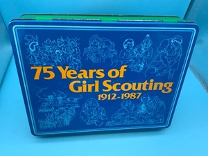 Vintage "75 Years of Girl Scouting" Metal Tin - Picture 1 of 11