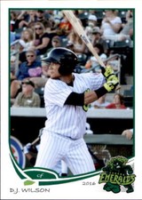 2016 Eugene Emeralds Grandstand #38 D.J. Wilson Canton Ohio OH NM Baseball Card