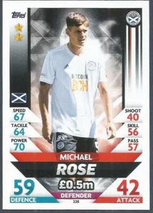  Topps Match Attax SPL - 2018-19 - #228 - AYR UNITED - MICHAEL ROSE - Bild 1 von 1