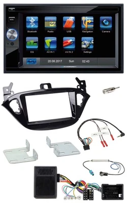 Blaupunkt SD Bluetooth 2DIN MP3 USB Lenkrad Autoradio für Opel Adam ab 2013 Cors - Bild 1 von 4