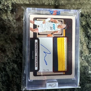 2024-25 Panini One And One Bennedict Mathurin Patch Auto /25  - Bild 1 von 5