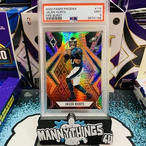 2020 Panini Phoenix  Jalen Hurts #114 Fire Burst RC PSA  9 SB MVP Eagles 🔥 - Picture 1 of 3