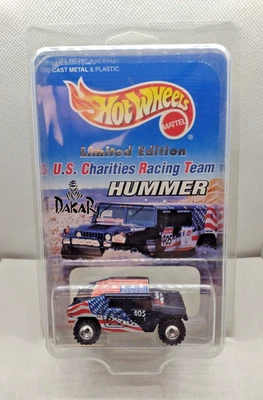 Hot Wheels 1997 LE US Charities Racing Team Hummer Real Riders w/Protector Case - Image 1 of 4