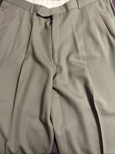 Monsieur Givenchy Pants Mens 42R Pleated Cuffed Trousers USA Made - Picture 1 of 6