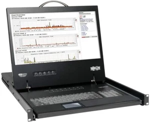 Tripp-Lite KVM Switch 16-Port Console B040-016-19 mit Displayfehler *Teildefekt - Afbeelding 1 van 5