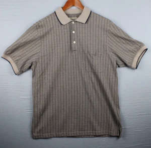 Vintage Munsingwear Polo Striped and Dots 90s Summer Wear Casual Gathered Sleeve - Picture 1 of 11