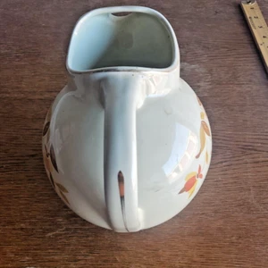 Vintage HALL'S Superior Quality Kitchenware Pitcher Retro Partridge Autumn Leaf - Picture 1 of 6
