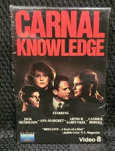Carnal Knowledge Video 8 8mm Video Cassette NEW & SEALED - Jack Nicholson - Picture 1 of 6
