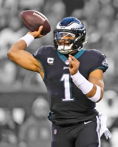 Philadelphia Eagles JALEN HURTS Glossy 8x10 Photo Spotlight Football Poster Cover
