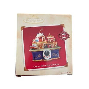 Hallmark Keepsake 2002 Circus Mountain Railroad Train Motion Christmas Ornament - Picture 1 of 7
