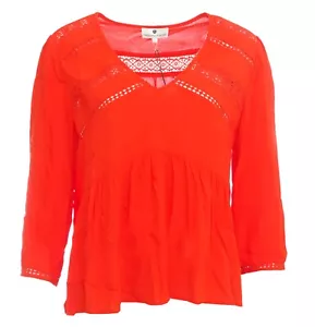 Freeman T Porter Top blouse tunique femme orange Anile Plain Color 22124638 - Imagen 1 de 11