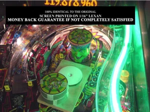 Bally Cirqus Voltaire Pinball Machine WOW Decal Screen Printed with Textured  - Picture 1 of 1