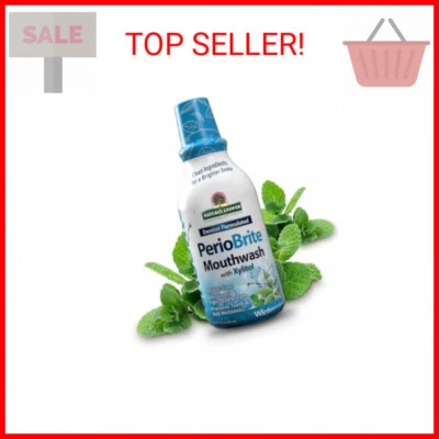 Nature's Answer Periobrite Alcohol-Free Mouthwash, Wintermint, 16 Ounce (2 Pack) - Image 1 of 2