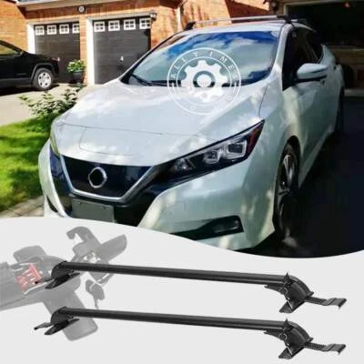 For Nissan Leaf 2011-2024 Top Roof Rack Cross Bar Luggage Carrier W/ Lock AB - Image 1 of 4