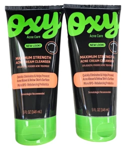 OXY Face Wash Benzoyl Peroxide 10% Acne Wash 5oz ( 2 pack ) __ - Picture 1 of 2