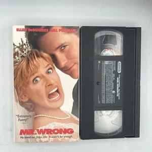 Mr. Wrong (1996), VHS Movie, Touchstone Home Video (1996), Ellen DeGeneres BOMB - Picture 1 of 2