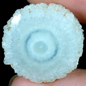 100% Natural white Solar Quartz Round Cab Loose Gemstones 22.70Cts 23x 23x 05mm - Picture 1 of 3