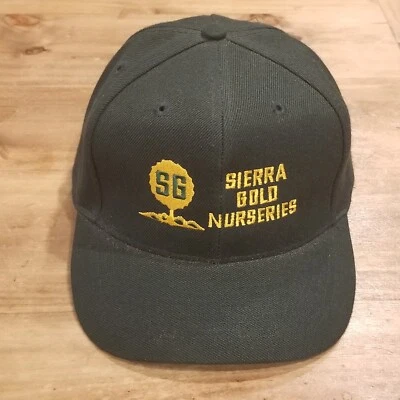 Sombrero gorra vintage Sierra Gold viveros espalda a presión plantas de granja verdes California Foto 1 de 4