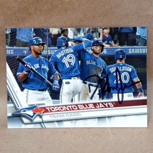 2017 Topps #37 Toronto Blue Jays GM Ross Atkins autografo carta squadra - Foto 1 di 3