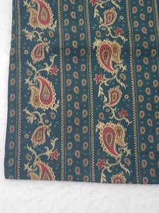 2  Crown Crafts Standard Pillow Sham Paisley Green Mauve Made USA vintage New - Picture 1 of 11