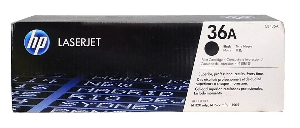 HP 36A LaserJet Toner Cartridge - Black (CB436A)