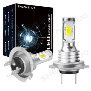 2x H7 Super Brillantes LED Faros Bombillas 60000LM Kit Alto Bajo 6500K Blanco - Imagen 1 de 11