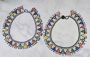 2 Quality Traditional African Tribal Maasai Bead Necklace 43 cms Diameter -WB5 - Picture 1 of 14