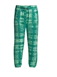 NWT Lands’ End Girls Soft Cozy Jogger Sweatpants Green Tie Dye, Size XXS (2-3) - Picture 1 of 7