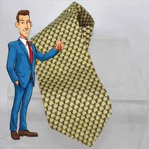 New Men's Brooks Basics Tie Yellow Bees 60" L x 3.75" W Silk Made in USA NWOT - Picture 1 of 8