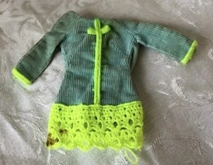 Vintage Barbie Now Wow #1853 Dress Only 60s Fair Cond See Pic - Picture 1 of 12