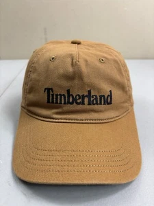 Timberland Hat Youth Snap-back Spell-out Logo Tan Adjustable Baseball Cap Kids - Picture 1 of 7