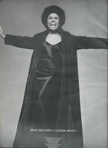 60er Jahre Avedon fotografierte schwarze Glama-Legende Anzeige - Lena Horne 1969 - Bild 1 von 2