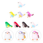 8 Pcs Miniature Birds for Crafts Decorations Home Household